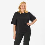 Tjc Cotton Knitted Tee (Size - 18) - Black