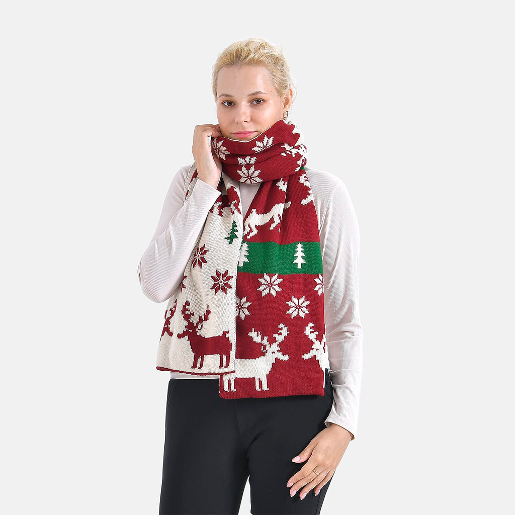 New Arrival - Limited Stock - Christmas Printed Scarf - Red