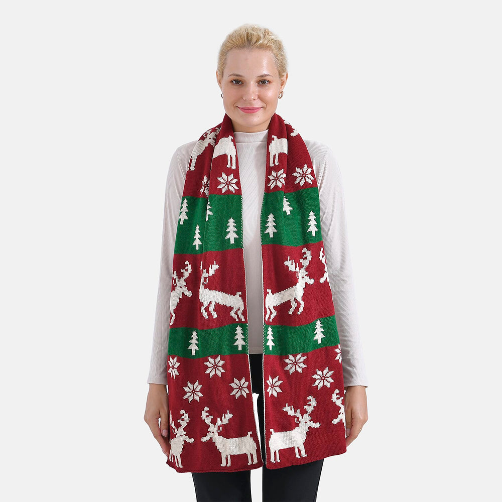 New Arrival - Limited Stock - Christmas Printed Scarf - Red