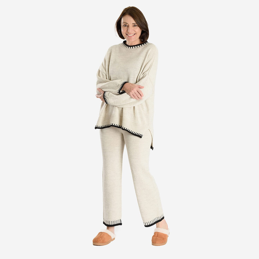 Italian Knitwear Jumper (One Size, 8-18) - Beige