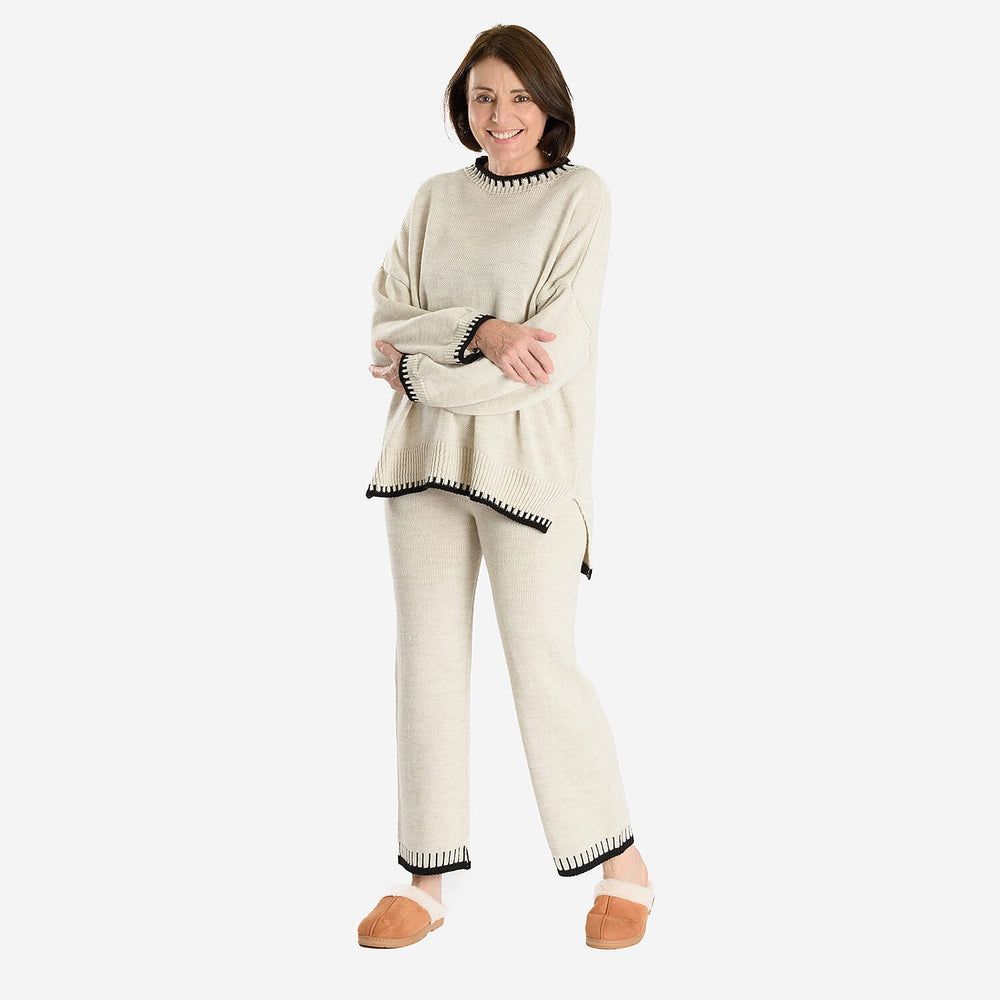New Collection Loungewear Trouser (One Size, 8-18) - Beige