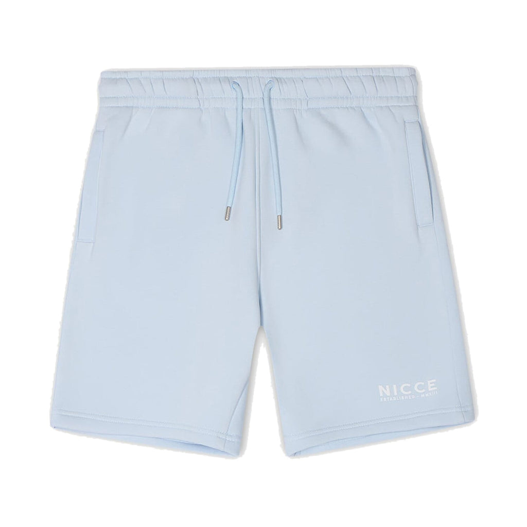 Nicce Mens Brushed Back Fleece Shorts (Size M) - Blue