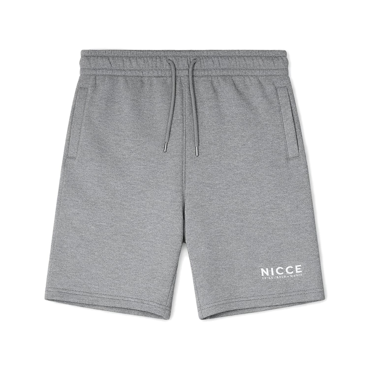 Nicce Mens Brushed Back Fleece Shorts (Size M) - Dark Grey