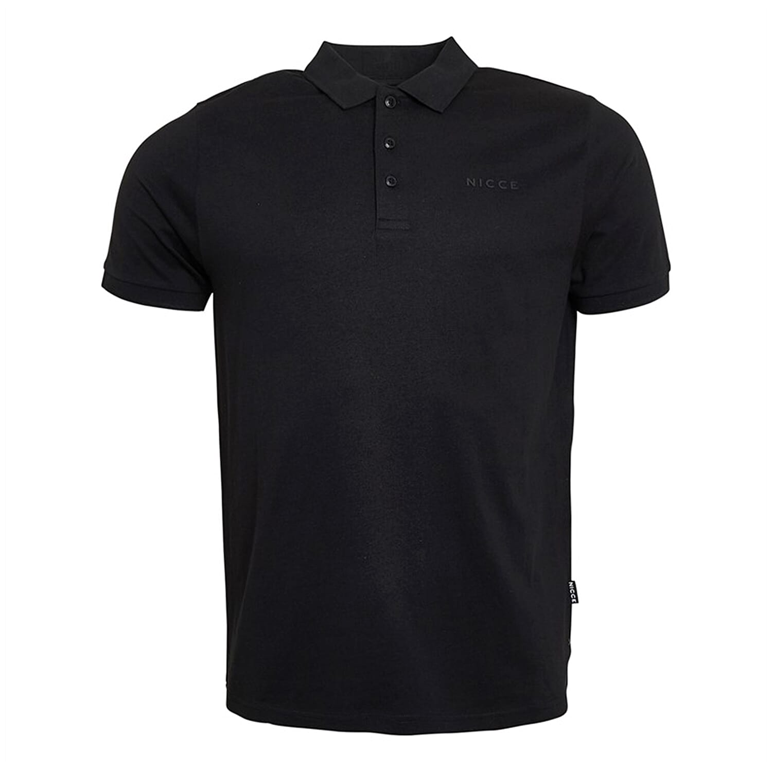 Nicce Mens 100% Cotton Polo (Size L) - Black