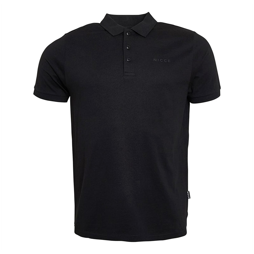 Nicce Mens 100% Cotton Polo (Size S) - Black