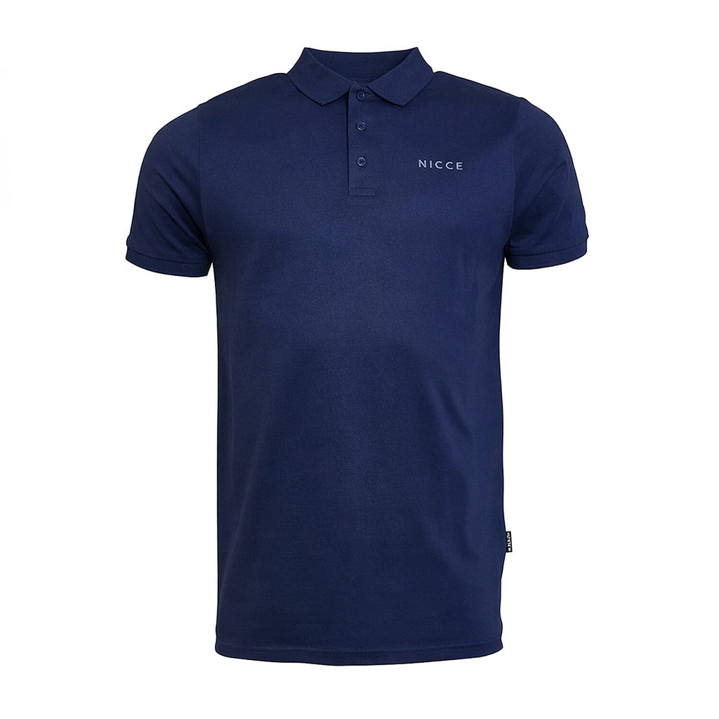 Nicce Mens 100% Cotton Polo (Size S) - Navy
