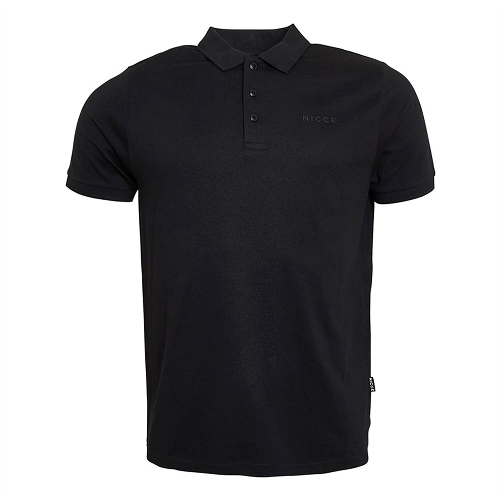 Nicce Mens 100% Cotton Polo (Size XL) - Black