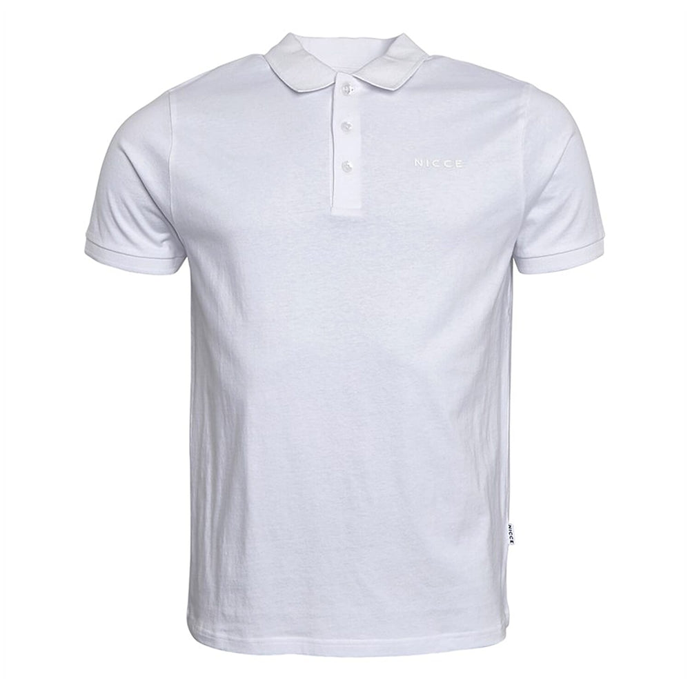 Nicce Mens 100% Cotton Polo (Size XXL) - White