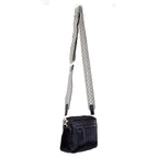 Nicole Brown Nylon Aztec Crossbody Bag - Black