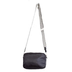Nicole Brown Nylon Aztec Crossbody Bag - Black