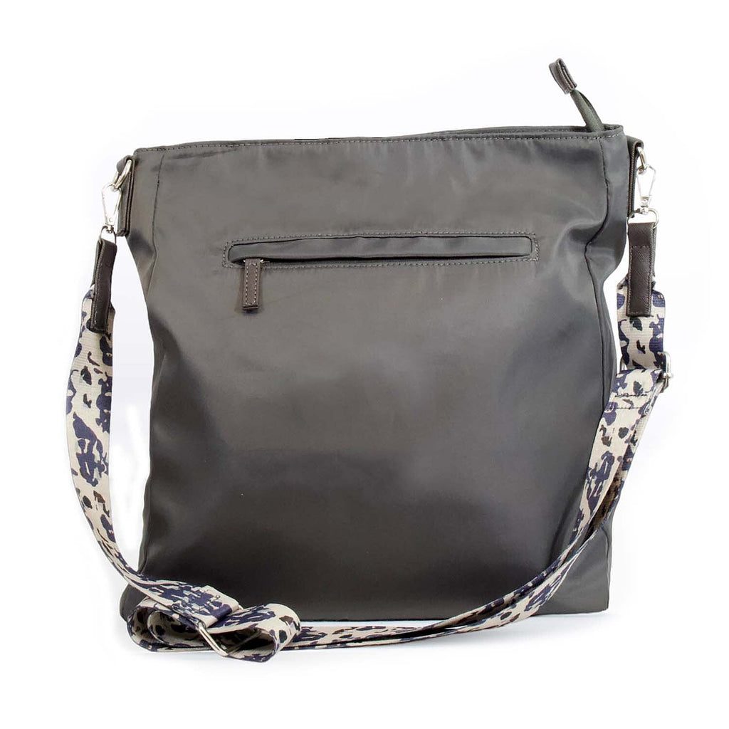 Nicole Brown Nylon Giraffe Tote Bag - Grey