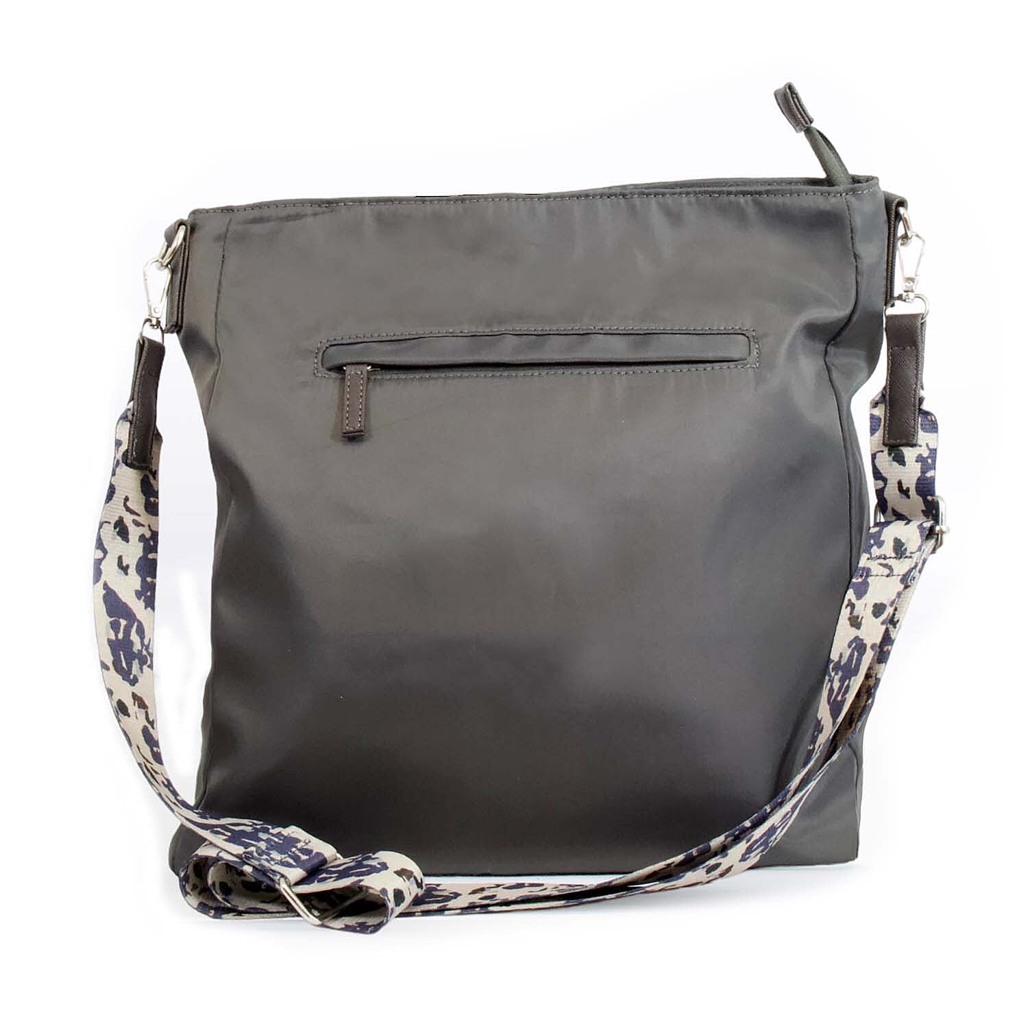 Nicole Brown Nylon Giraffe Tote Bag - Grey