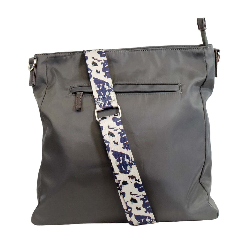Nicole Brown Nylon Giraffe Tote Bag - Grey
