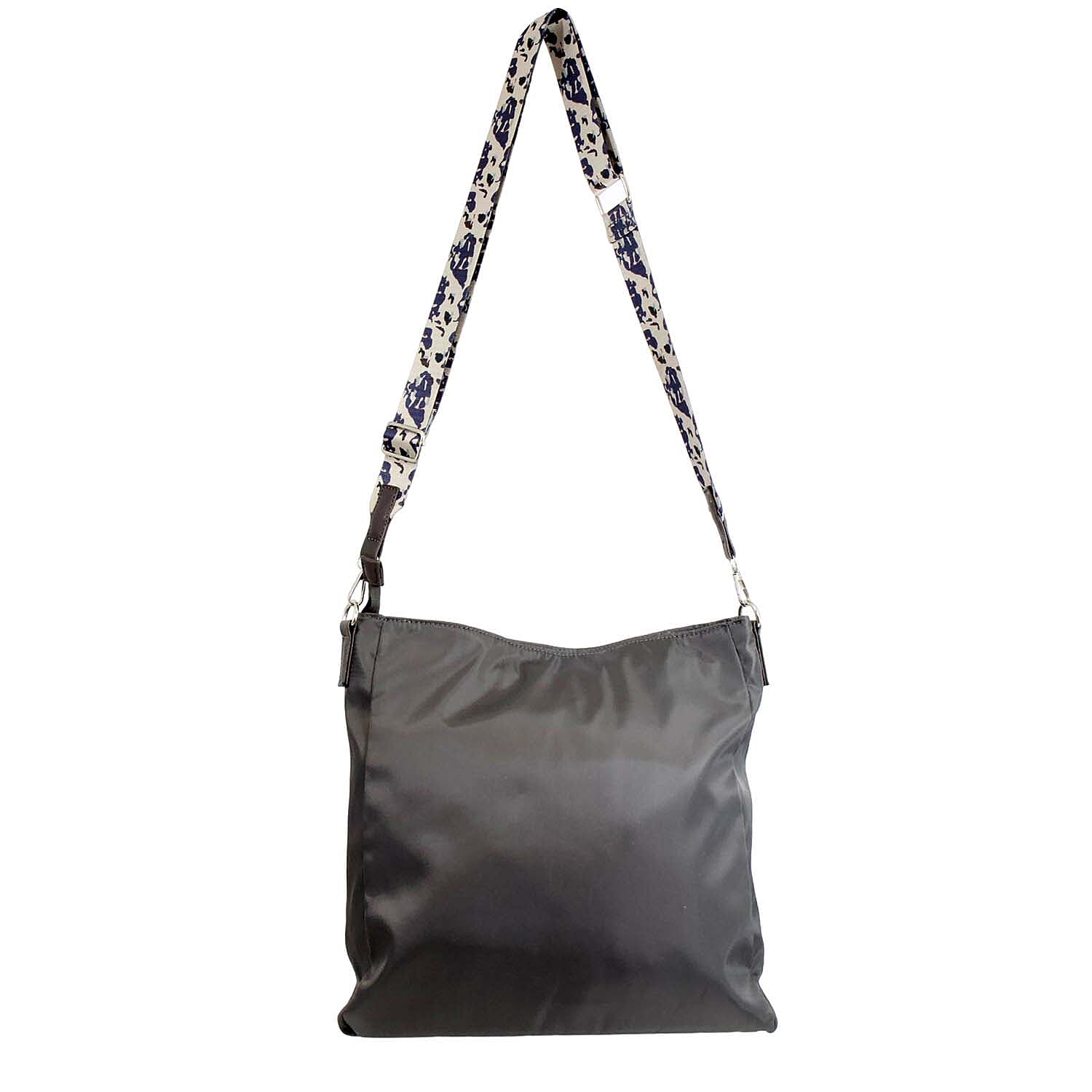 Nicole Brown Nylon Giraffe Tote Bag - Grey