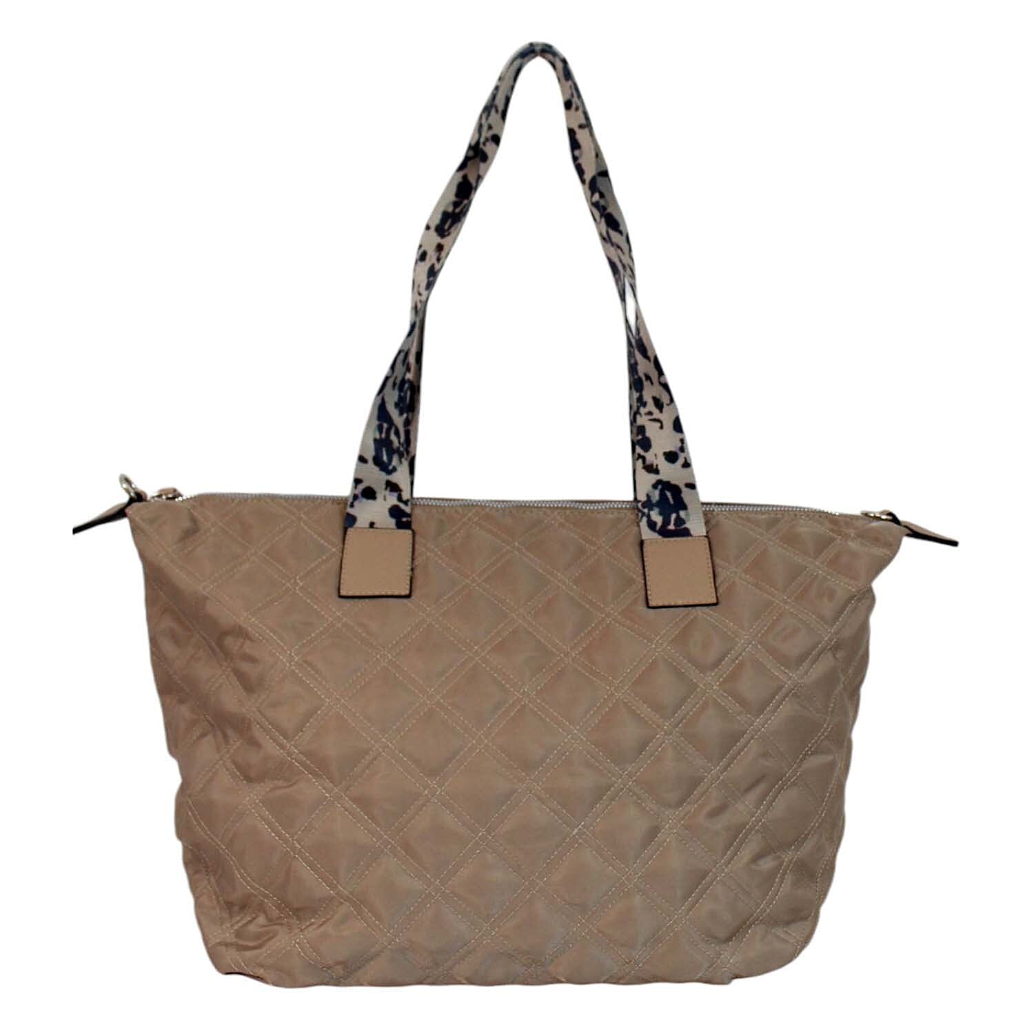 Nicole Brown Nylon Giraffe Tote Bag - Mocha