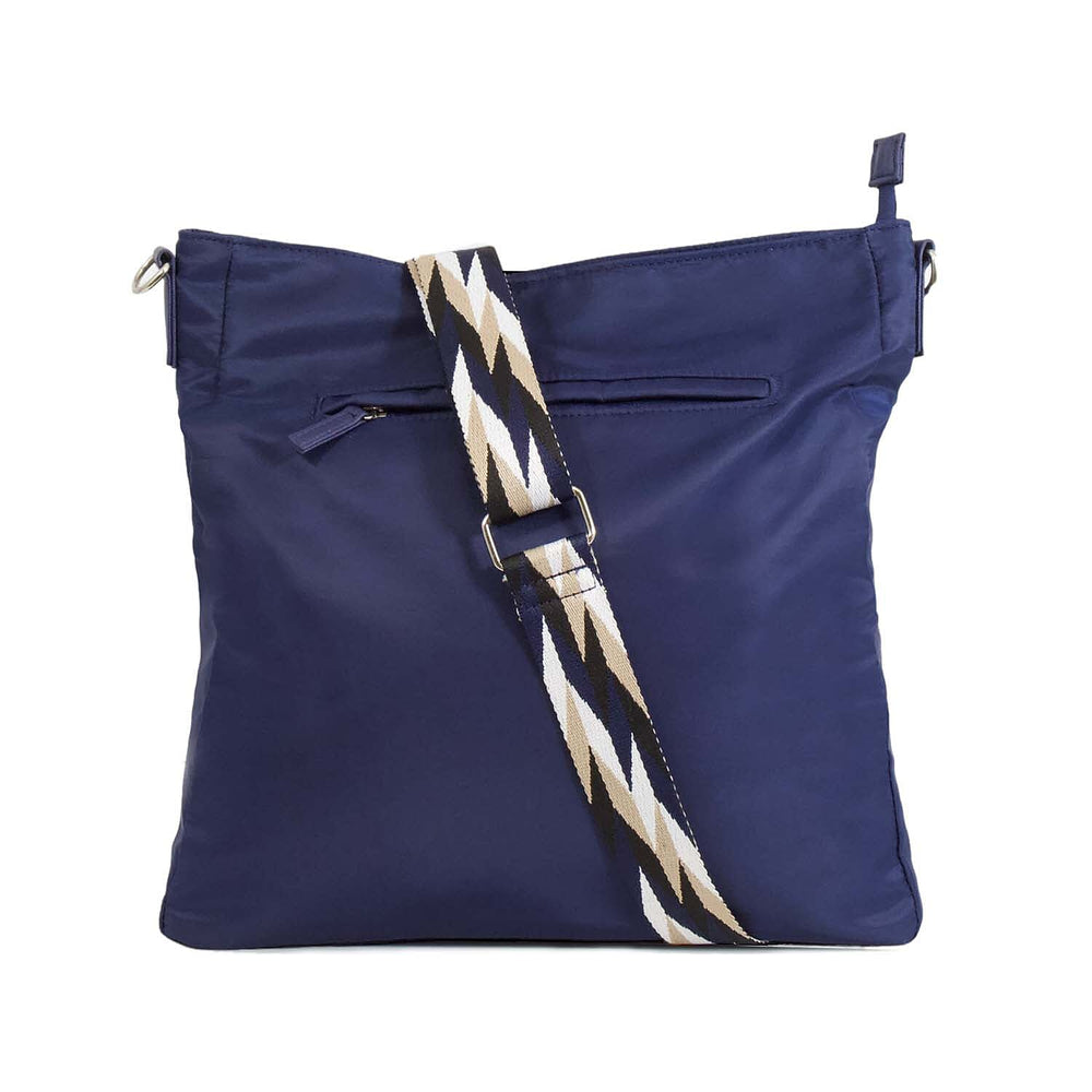 Nicole Brown Nylon Giraffe Tote Bag - Navy
