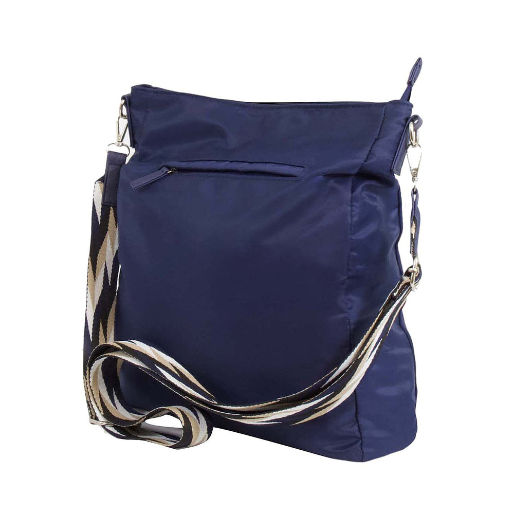 Nicole Brown Nylon Giraffe Tote Bag - Navy