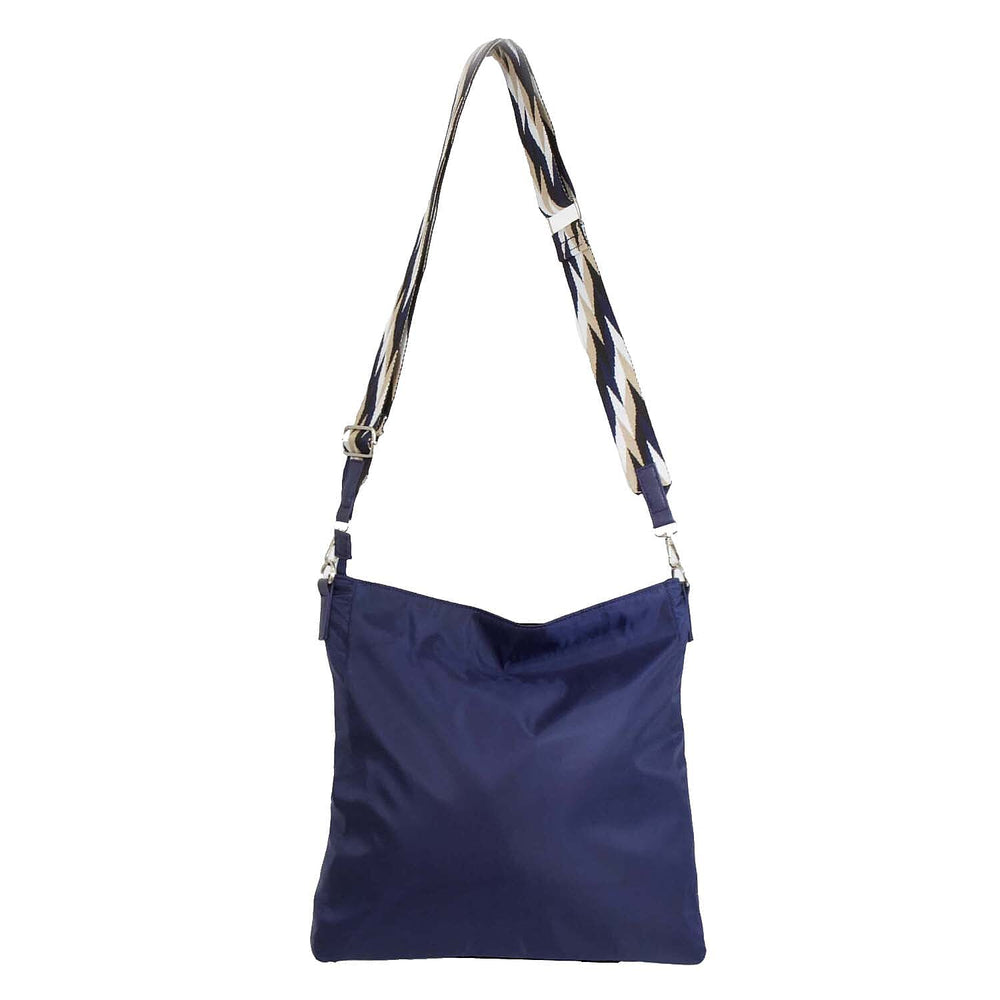 Nicole Brown Nylon Giraffe Tote Bag - Navy