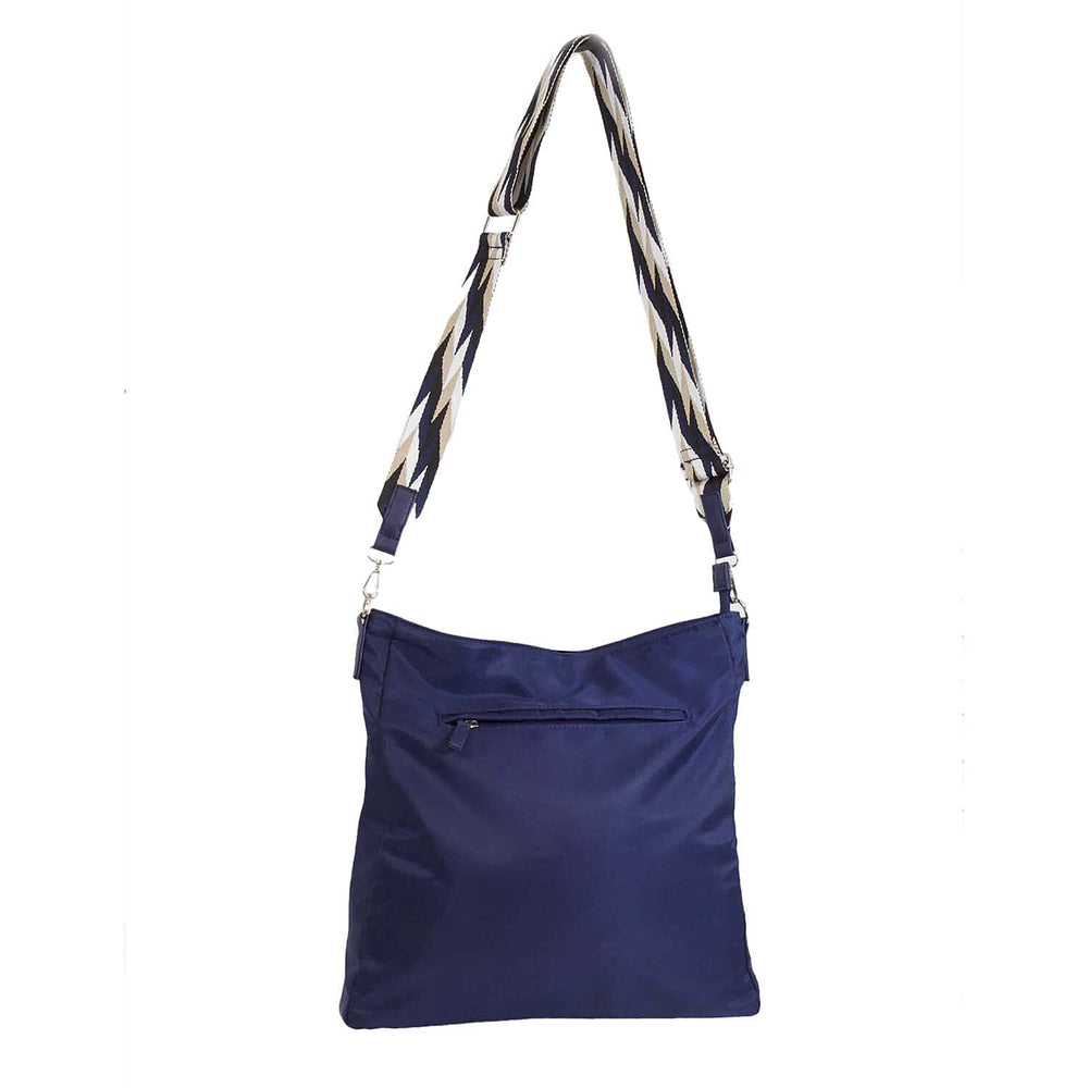 Nicole Brown Nylon Giraffe Tote Bag - Navy
