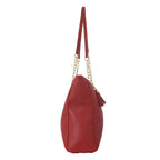 Nicole Brown PU Tote Bag - Wine