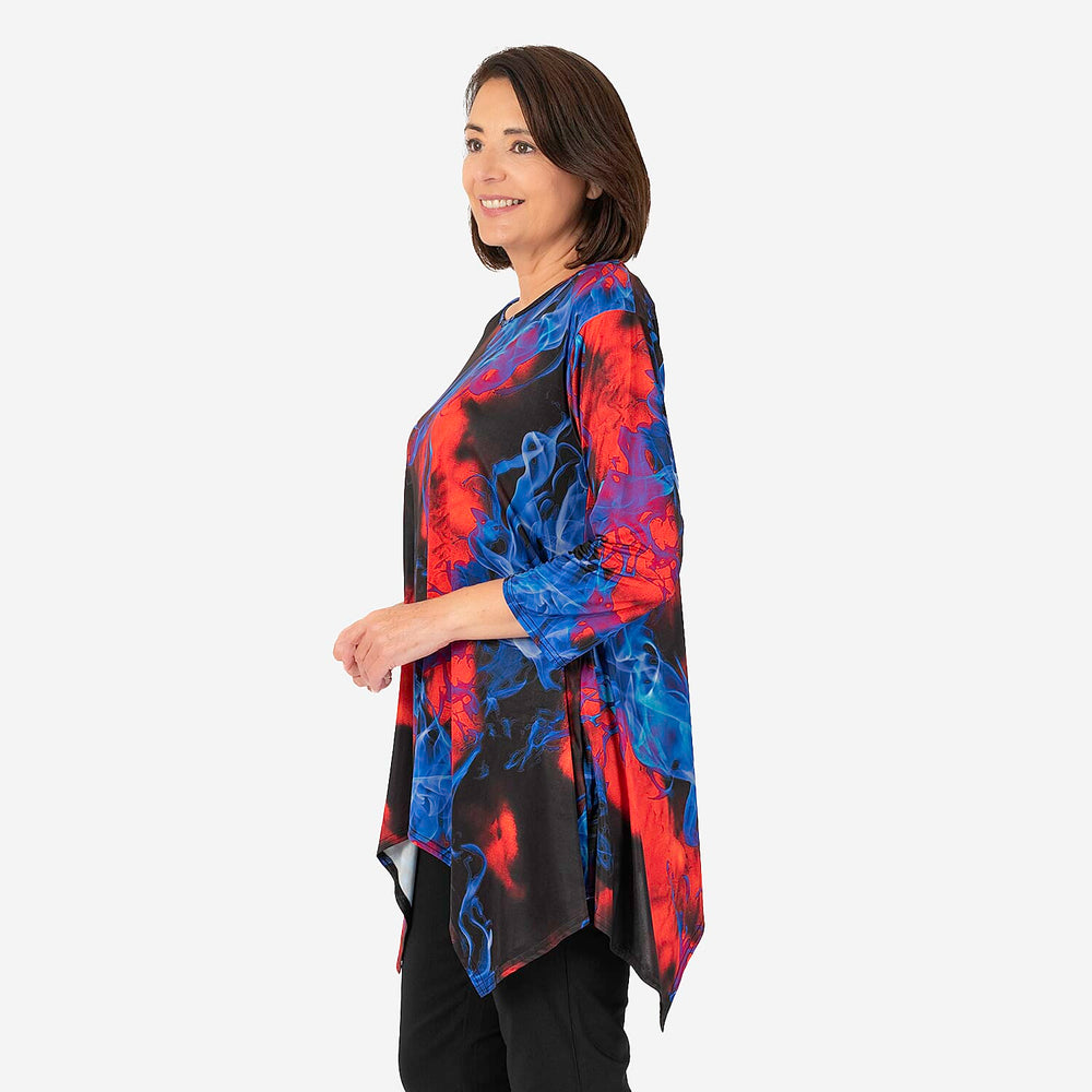 Nicole Polyester Tunic (Size 1x1 cm) - Blue
