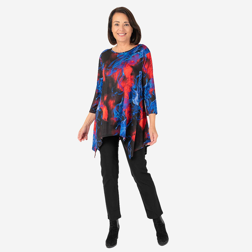 Nicole Polyester Tunic (Size 1x1 cm) - Blue