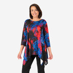 Nicole Polyester Tunic (Size 1x1 cm) - Blue