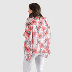 NICOLE Chiffon Print Top (One Size) - White