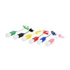 Set of 6 Pull Cord LED Light 0.5W (AAA Battery not Inc.) - Multi