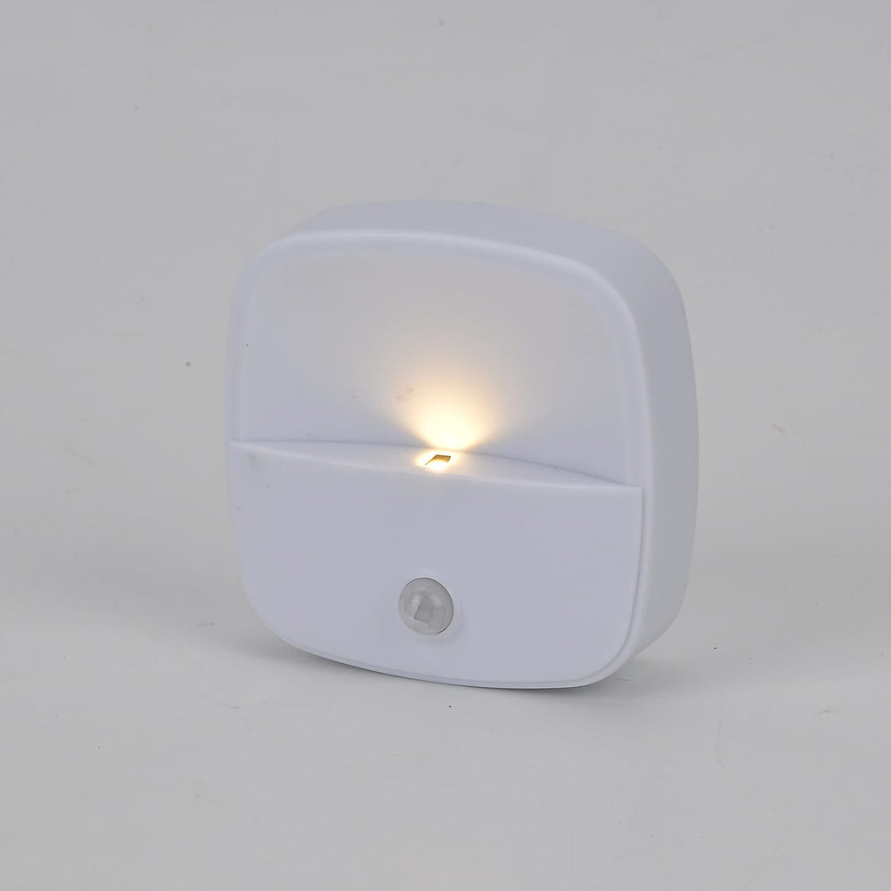 3 Pack Motion Sensor Night Light with Backside Sticker - White & White