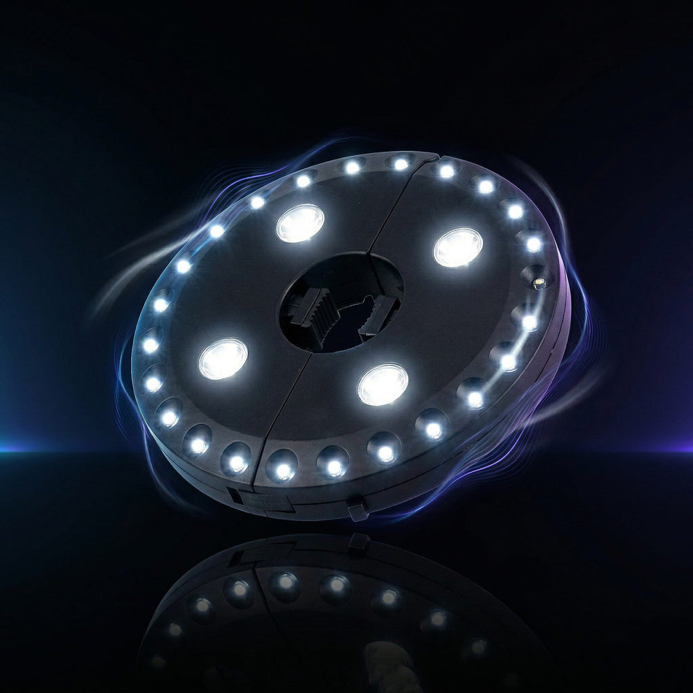 Three-Level Wireless LED Lights with 24-4 Bulb & 4AA Battery (not included) - Black & White