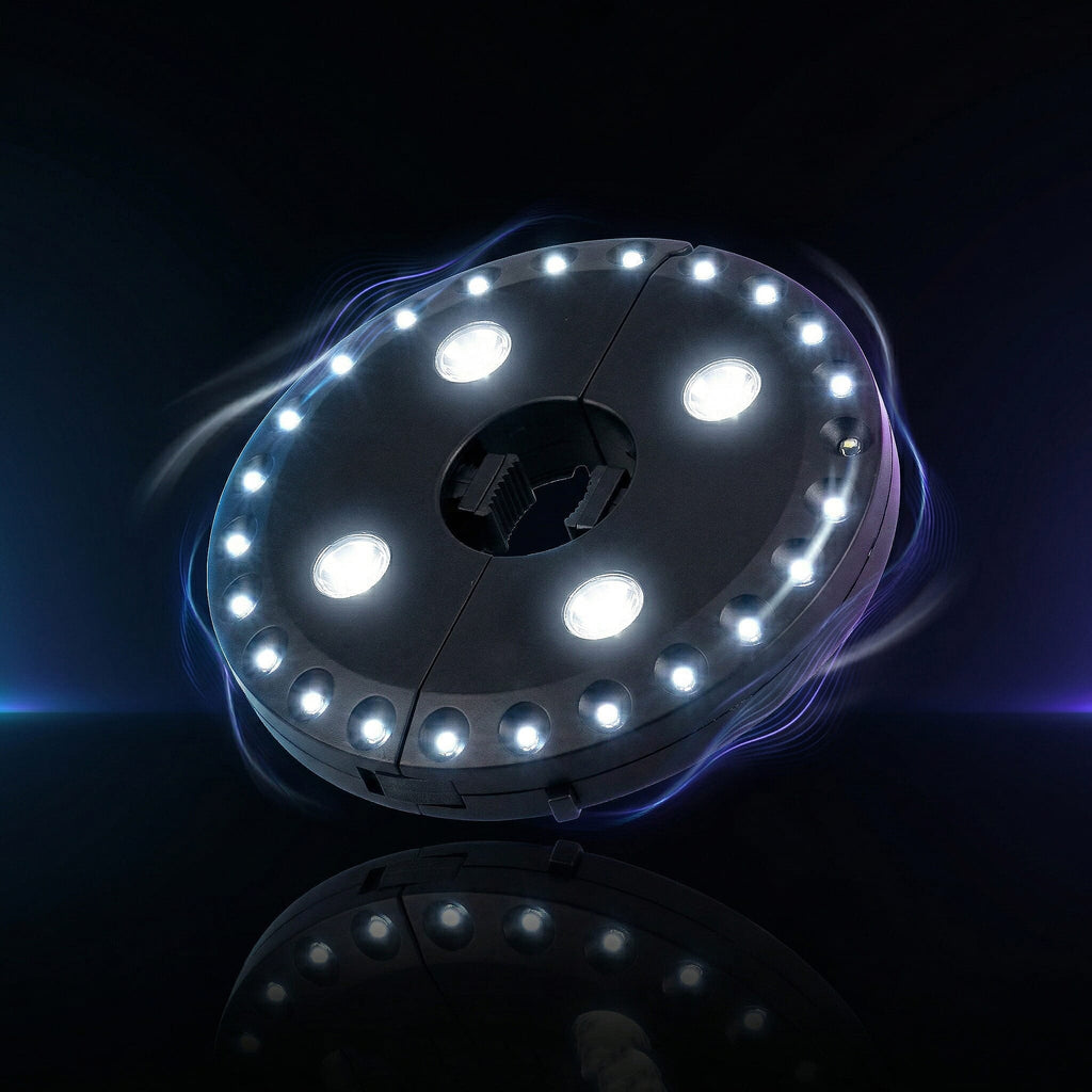 Three-Level Wireless LED Lights with 24-4 Bulb & 4AA Battery (not included) - Black & White