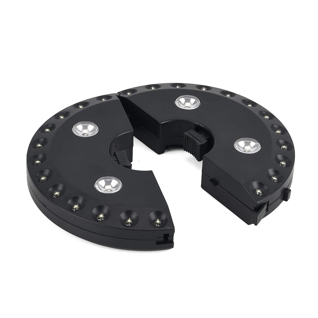Three-Level Wireless LED Lights with 24-4 Bulb & 4AA Battery (not included) - Black & White