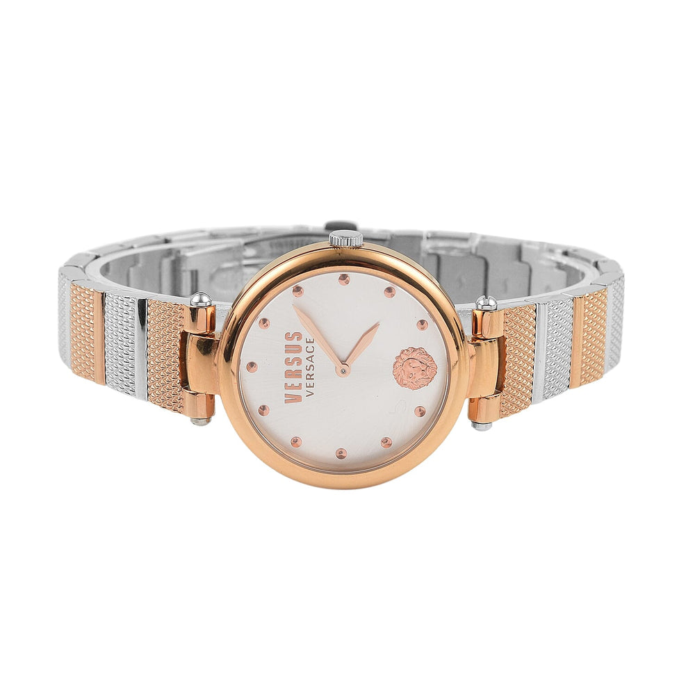 Versace Versus Los Feliz Quartz Movement Water Resistant Aanalog Watch  with Stainless Steel Strap in Dual Tone