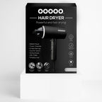 OOOOO Hair Dryer with 2 Heat Setting - Lightweight Foldable Handle - 1500W