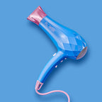 Flower Beauty Ionic Energy Efficient Pro Hair Dryer with 2 Heat Settings and Adjustable Airflow - Blue