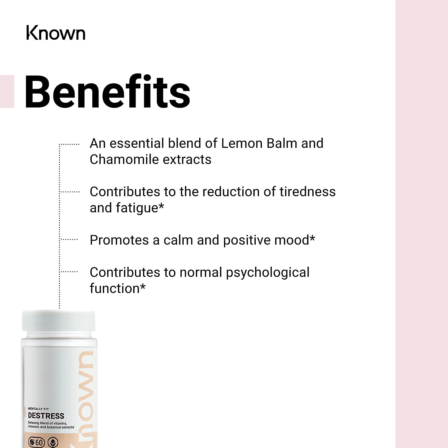 Known De-Stress Vegan Gummies (Pack of 2)