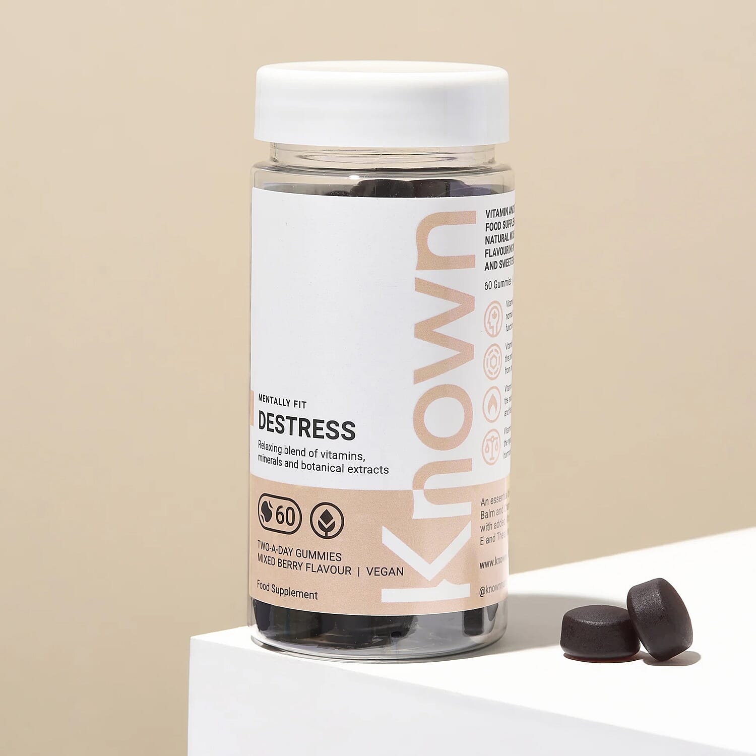 Known De-Stress Vegan Gummies (Pack of 2)