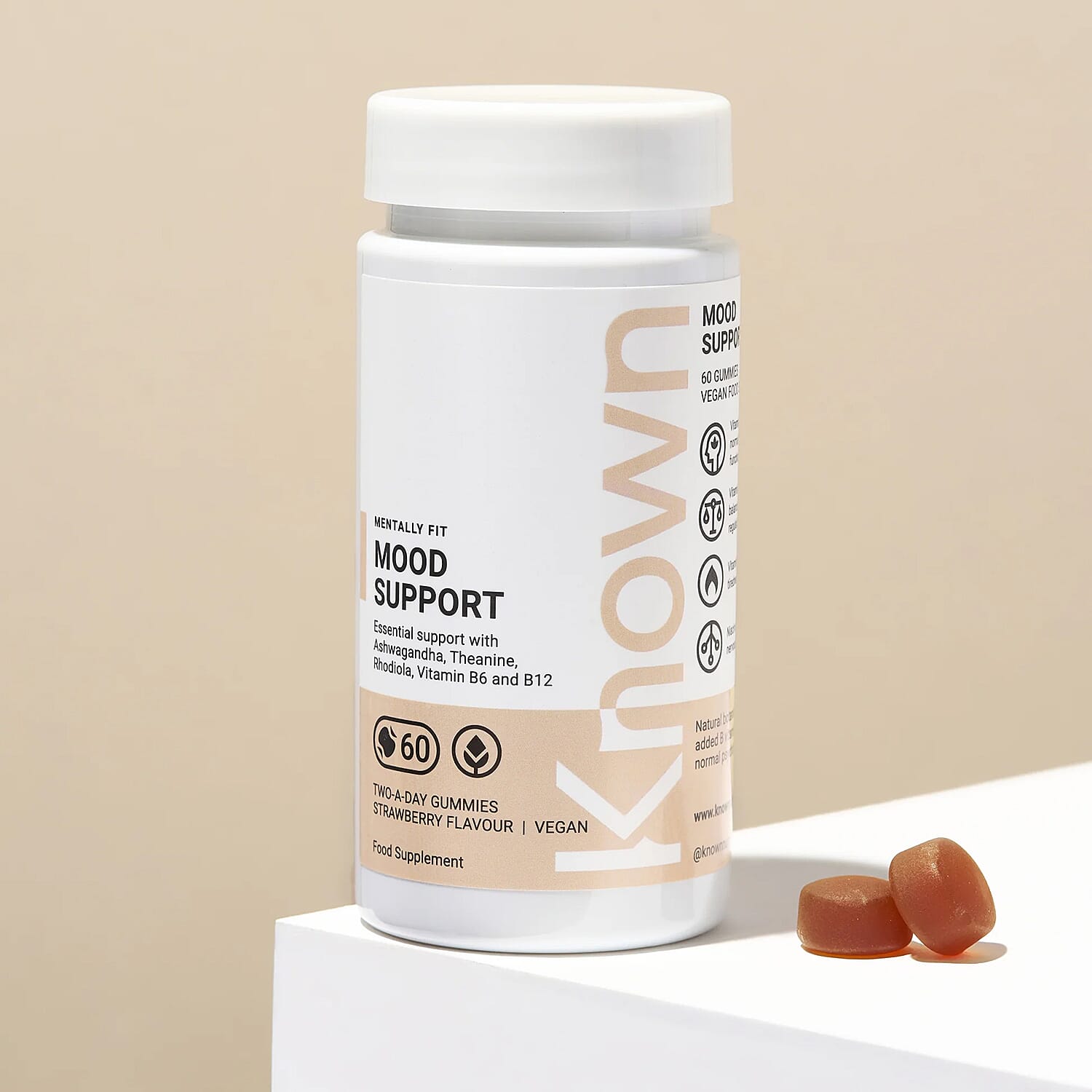 Known Mood Support Vegan Gummies (Pack of 2)