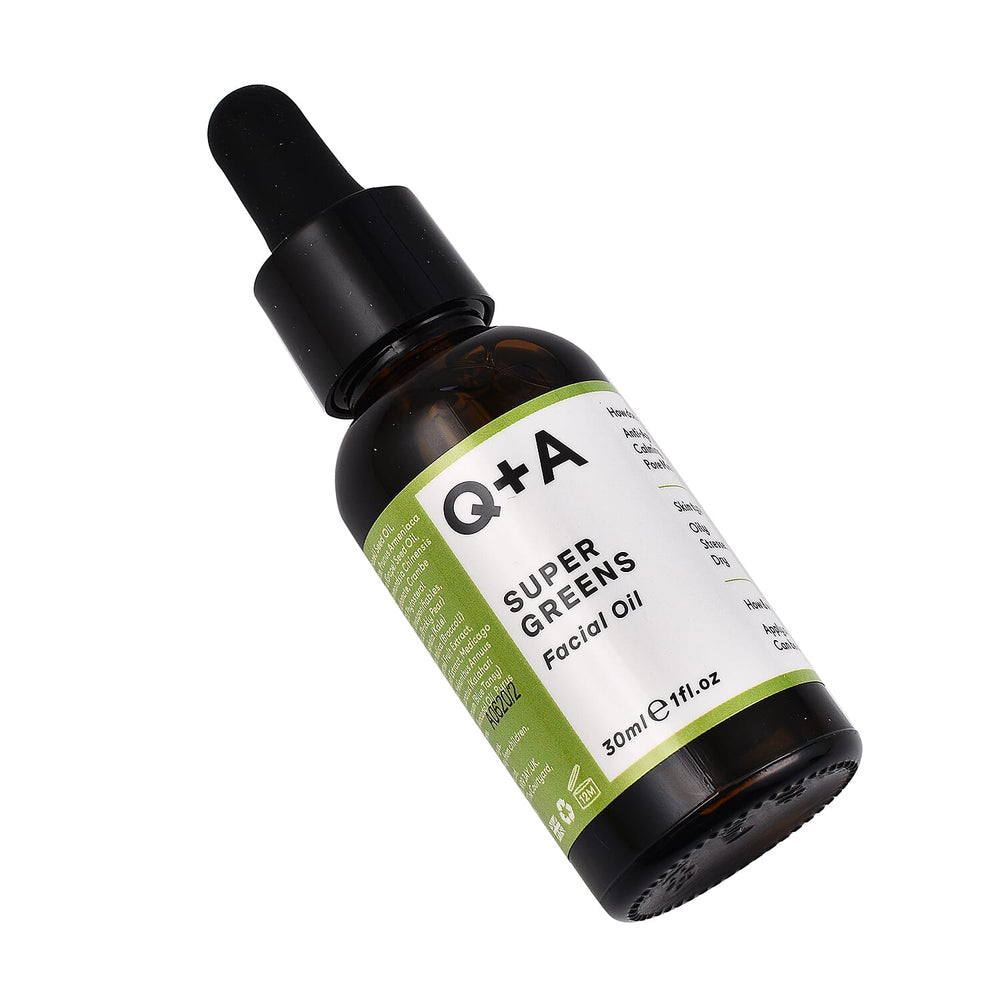 Best Ever Price Q-A Super Greens Facial Oil - 30ml (Set of Two)