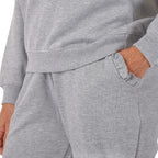 Nova of London Frill Sleeve Lounge Set (Size L) - Grey