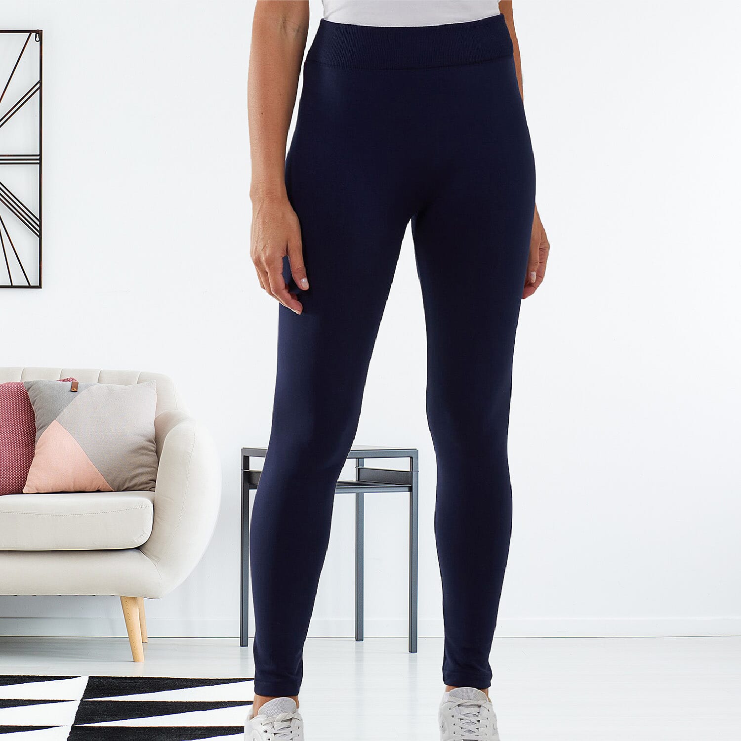 Nova of London Full Size Fleece Lined Legging (Size 20-22) - Navy