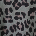 Nova of London Off Shoulder Leopard Print V-Neck Oversized Dress  in Khaki (Length 92cm) (Size up to 20)