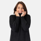 Nova of London Polyester Knitted Dress (Size 1x1 cm) - Black