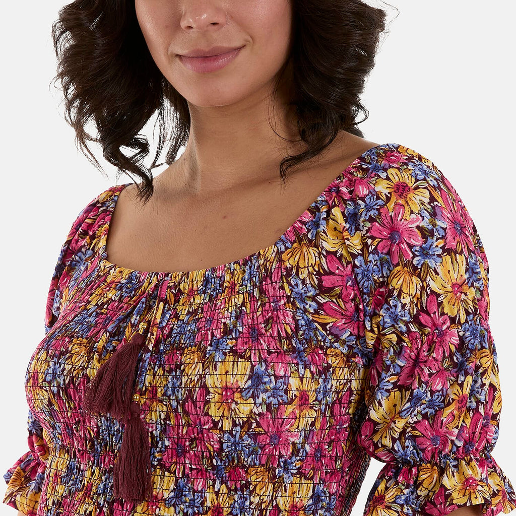 Nova of London Polyester Woven Dress (Size 1x1 cm) - Multi Color