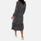 Nova of London Polyester Woven Dress (Size L, 16 TO 18) - Navy