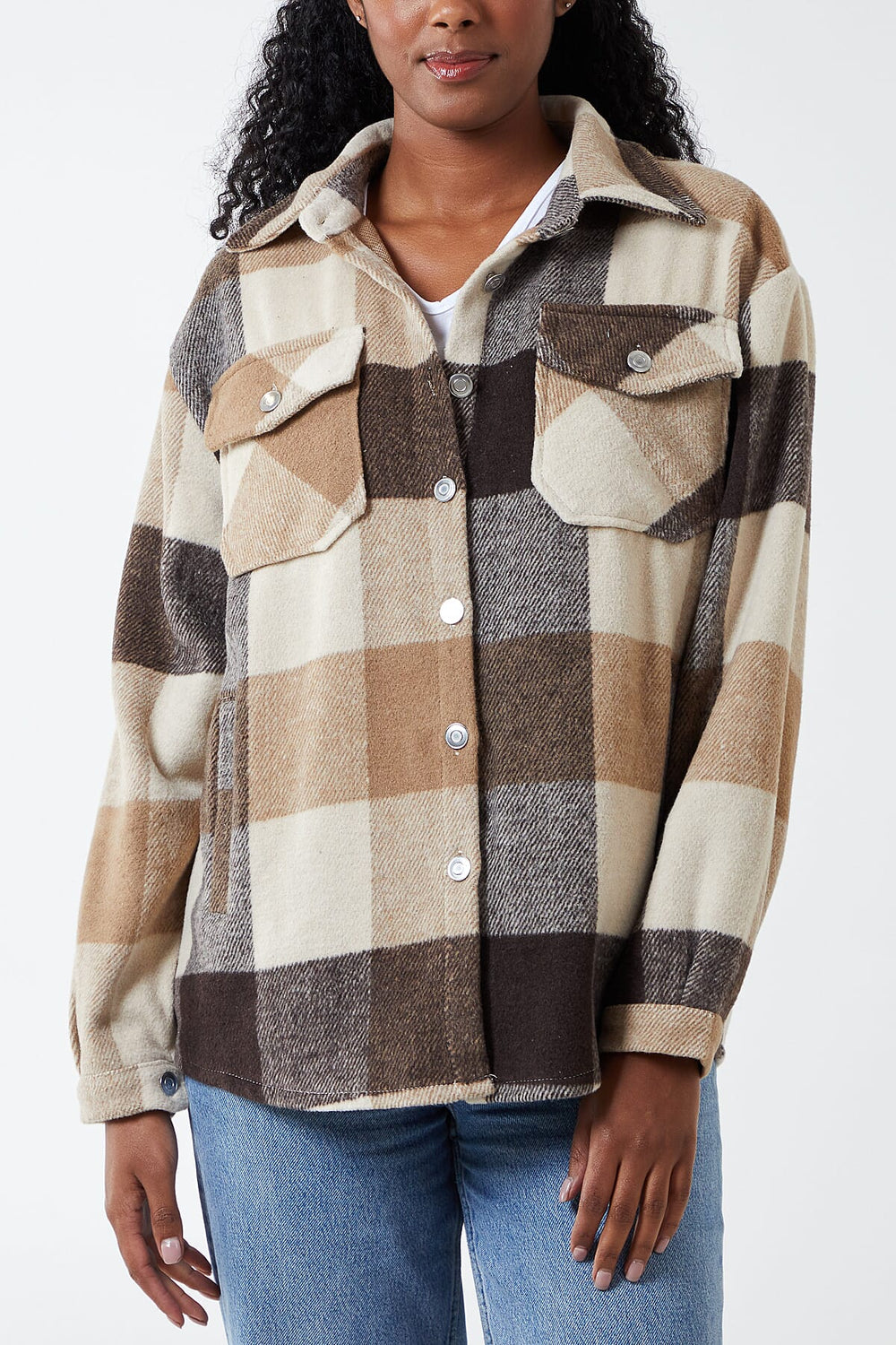 Nova of London Polyester Woven Jacket (Size 1x1 cm) - Brown