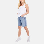 Nova of London Balloon Ruffle Neck Vest (One Size) - White