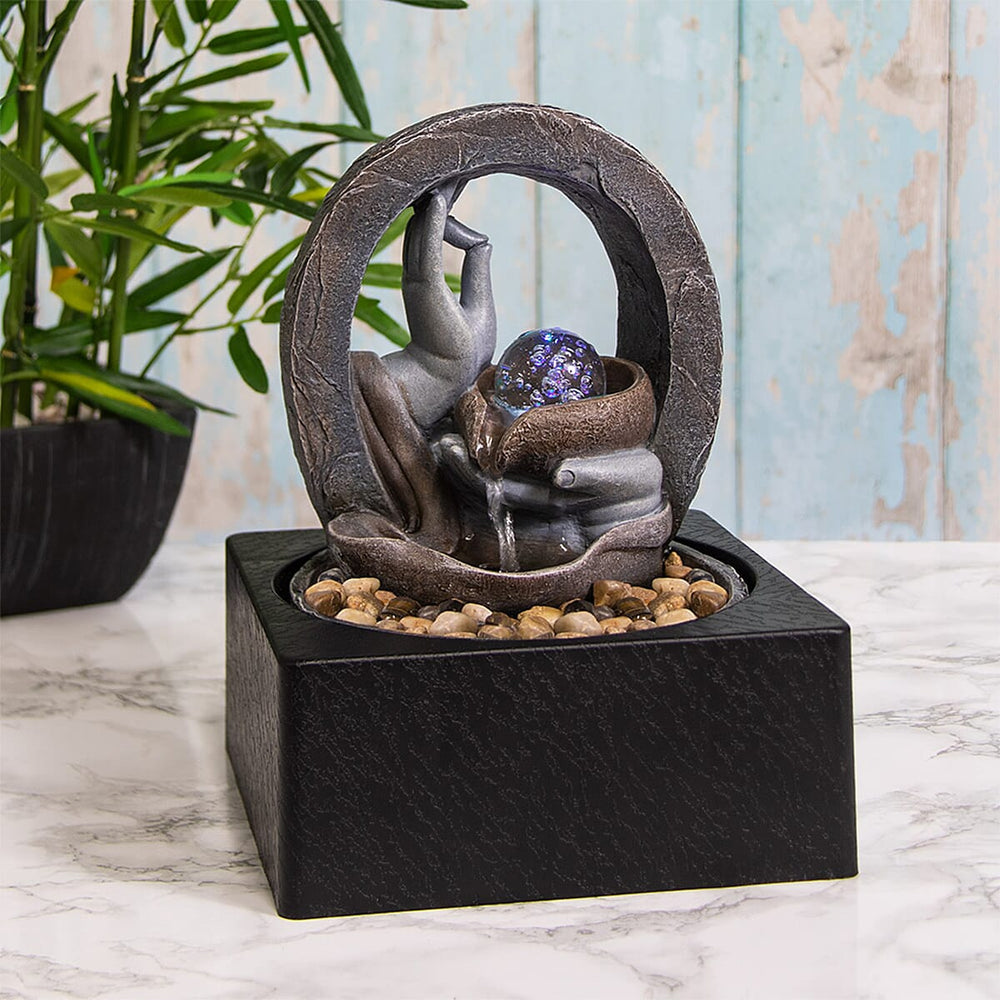 Novel Brands Decorative Indoor Serenity Water Fountain - Grey