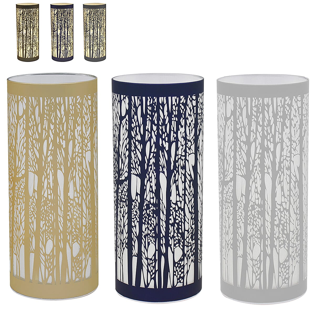 Novel Brands Table Lamp (Size 10x10x25 cm) - Blue